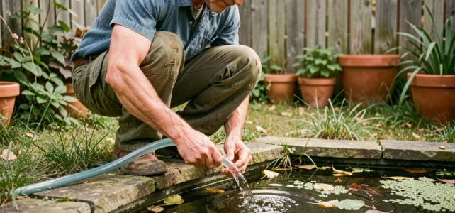 Astuces pratiques pour vider un bassin de jardin sans utiliser de pompe Astuces pratiques pour vider un bassin de jardin sans utiliser de pompe